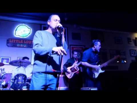 Jimmy DeWrance sings with great band of blues jammers at Little Lous 12-19-13