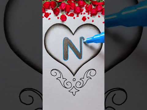 Art letter N #art #saporrt #drawing #love #sapot #loveart #sapoort