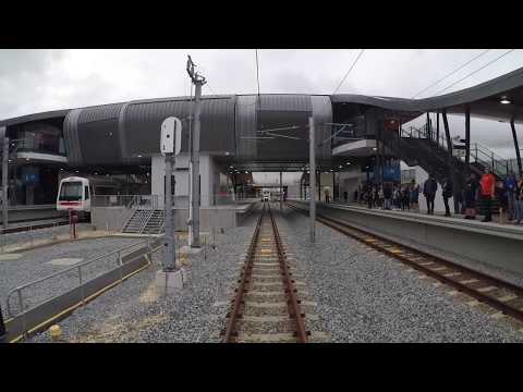 Transperth train drivers view - Perth Stadium to the Joondalup line - Express