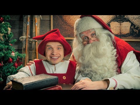 Message vidéo du lutin du Père Noël Kilvo Elf en Laponie Finlande Papa Noël Rovaniemi vidéo enfants