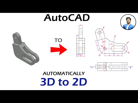 AutoCAD 3D To 2D Conversion Tutorial Ortho | Shortcut Method Tutorial