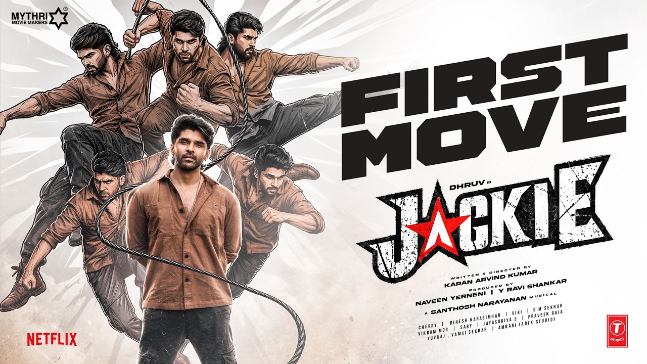  Jackie - First Move | Dhruv | Sai Dheena | Karan Arvind | Santhosh Narayanan | Mythri Movie Makers