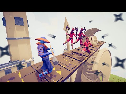 MONK & 10 NINJA vs 3X UNITS at Minas Tirith pt1 | TABS - Totally Accurate Battle Simulator Gameplay