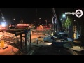 Aanleg fietsbrug Nijmegen in 32 seconden