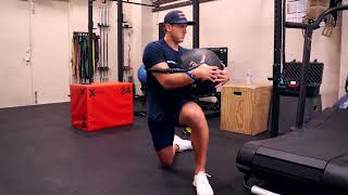 Half Kneel Dynamic Trunk Rotation with Weighted Ball and Band thumbnail
