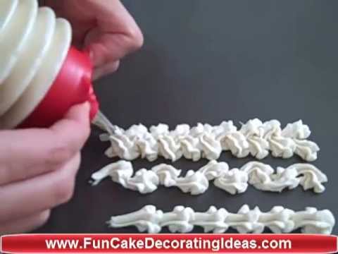 3 Most Common Piping Tips (Easy Piping Techniques Cake Decorating Tutorial) Video