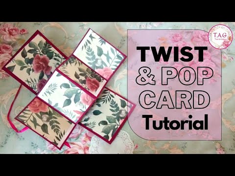 Twist & Pop Card Tutorial || Beautifull Pop up || #TAG52