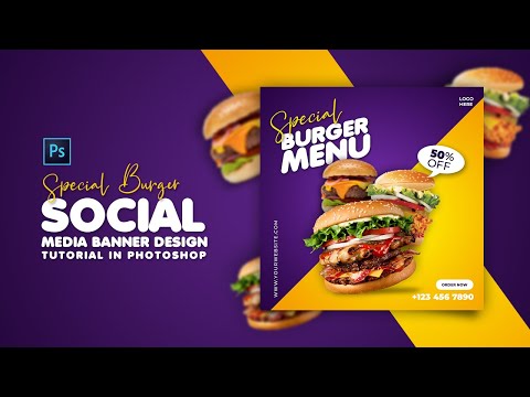 How to Design Furniture Social Media Banner Adobe Photoshop Tutorial Speed Art Grafix Mentor