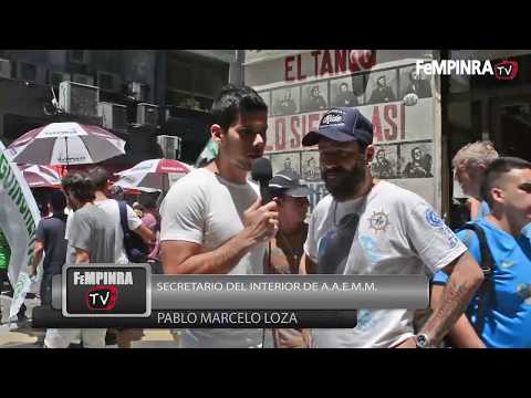 Pablo Loza en Av. de Mayo