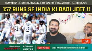 India Win By 157 Runs After Conceding 99 Runs Lead