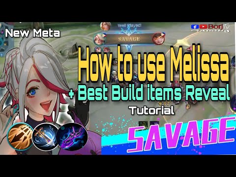 Melissa Outplay SAVAGE! | How to use Melissa Marksman + Build items Reveal | MLBB Tutorial