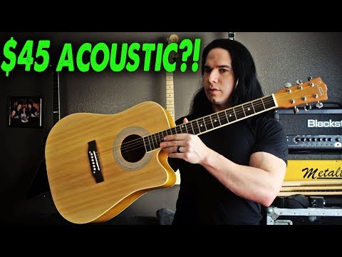 An Amazing $45 Guitar! (Full Size Acoustic) - Demo / Review