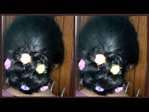 WOW!!!  5MINS BIG BUN WITH THIN HAIR || KNOTTED BRAID HAIR BUN | Stylopedia Video