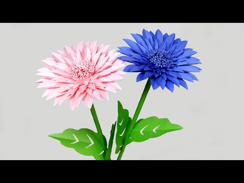 How to make flower with paper | Simple & Beautiful Paper Flowers || Flores de papel