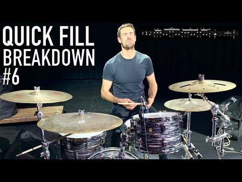 Quick Drum Fill Breakdown #6 - Advanced Sextuplet Fill