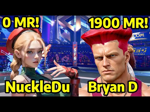 🔥STREET FIGHTER 6 ➥ NuckleDu (CAMMY キャミィ) VS. Bryan D (GUILE ガイル) 4K MASTER RANKS🔥