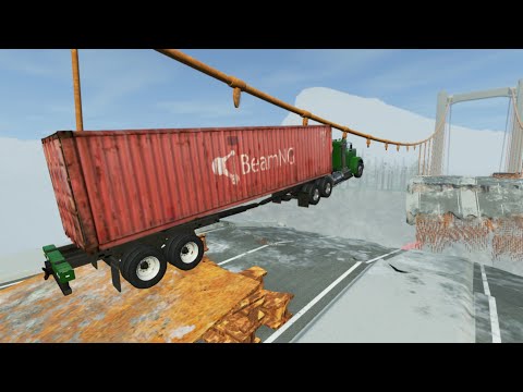 Cars Vs Incomplete Bridge Cars Crashes Compilation 2022 Ep 008  BeamNG Drive  BeamNG High Speed