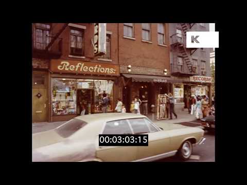 1970s Bleecker St and 6th Avenue, Gritty New York, 4K