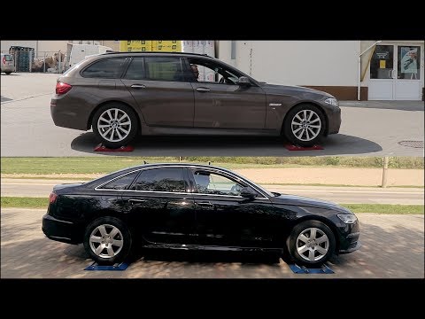 SLIP TEST - Bmw 530d xDrive vs Audi A6 TDI Quattro - @4x4.tests.on.rollers