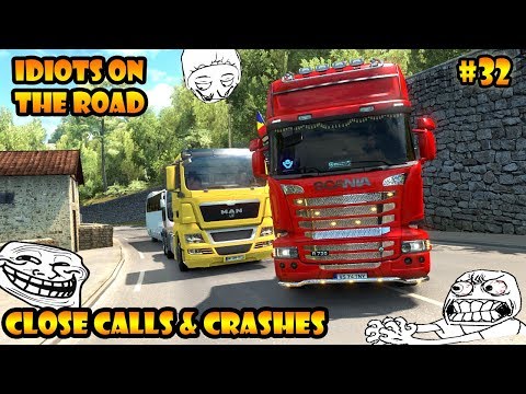 ★ IDIOTS on the road #32 - ETS2MP | Funny moments - Euro Truck Simulator 2 Multiplayer