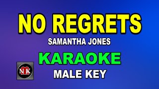 Download lagu NO REGRETS [ KARAOKE MALE KEY ] - SAMANTHA JONES@nuansamusikkaraoke mp3
