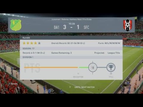 FIFA 20 Pro Club Road to division 1 title part 3