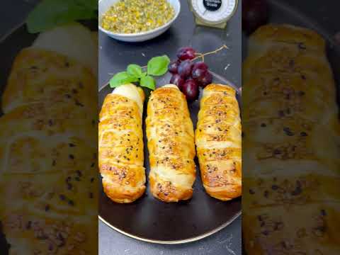 Blätterteig Feta Stangen mit Honig #rezept #rezepte #food #recipe #recipes