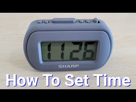 Sharp Digital Alarm Clock (Model: SPC483CAMZ) – How To Set The Time