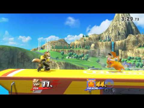 Sm4sh Fox vs Pika