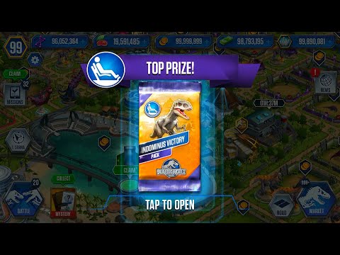 INDOMINUS REX PACK SUPER HARD BATTLE | JURASSIC WORLD THE GAME