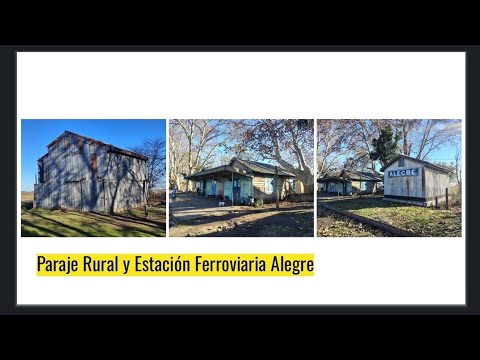 Paraje Rural y Estación Ferroviaria Alegre en el Partido de General Paz Buenos Aires Argentina 