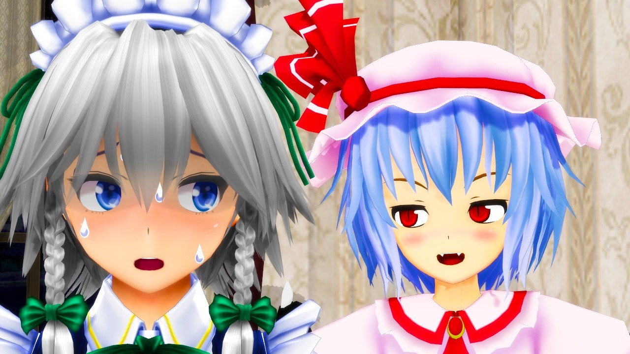 咲夜、時間が止まらない！？【東方MMD紙芝居】