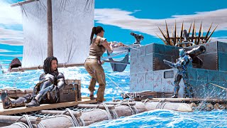How We ATTACKED The BIGGEST Tribe On ARK To Become The KINGS Of Sea!