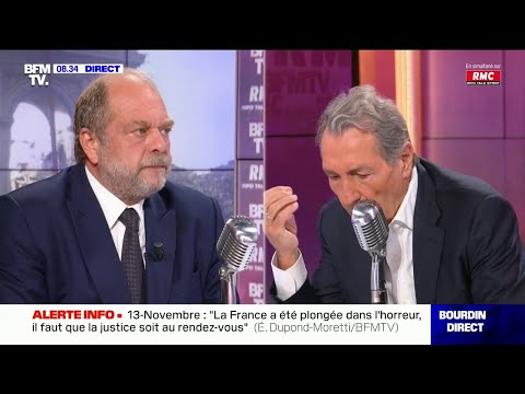 Eric Dupond-Moretti répond aux questions de Jean-Jacques Bourdin