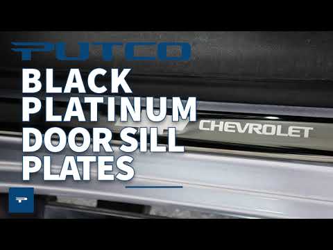 Putco Platinum Black Chevy Bow Tie Door Sill Protectors