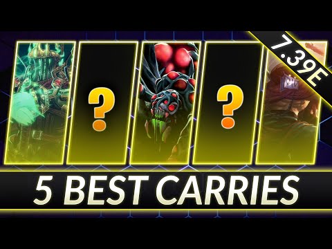 TOP 5 NEW BROKEN CARRIES in 7.39e - Best META Pos. 1 Heroes - Dota 2 Meta Guide