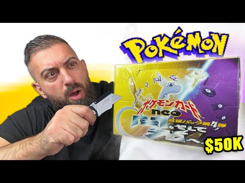 Unboxing Rarest $50,000 Pokemon Cards Box EVER MADE! (Neo Destiny)