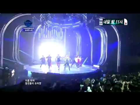 110811 Super Junior - Super Man ComeBack Stage
