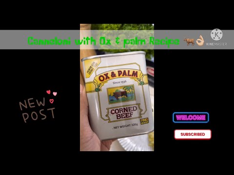 Canneloni with OX & PALM RECIPE 🌱