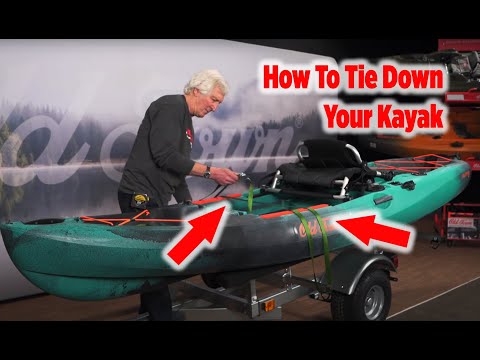 How To Tie Down a Fishing Kayak to a Kayak Trailer