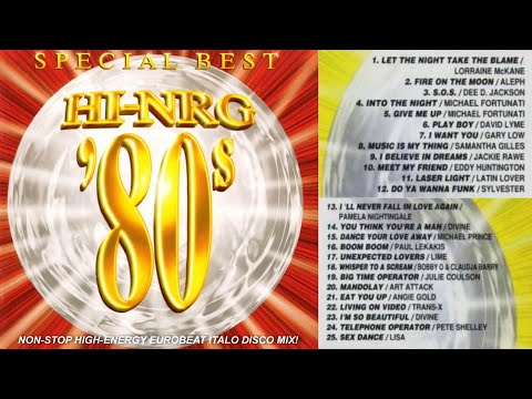 HI⚡NRG 80S - SPECIAL BEST NON- STOP MIX Eurobeat Italo Disco High Energy Party!