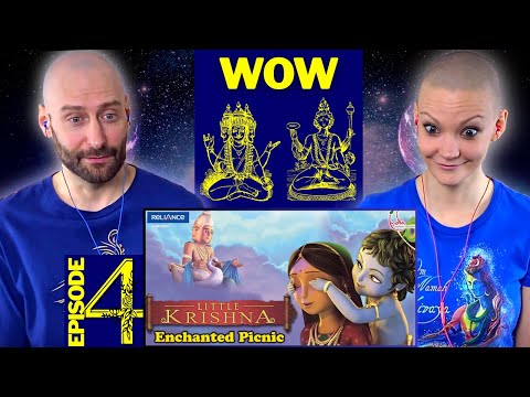 MUST WATCH | Little Krishna REACTION | BEST EPISODE!? | Part 4 Enchanted Picnic | Krishna VS Brahma