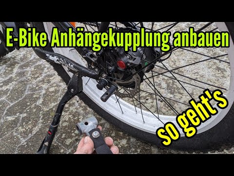 Mounting an e-bike trailer hitch; universal trailer hitch for bicycle trailers