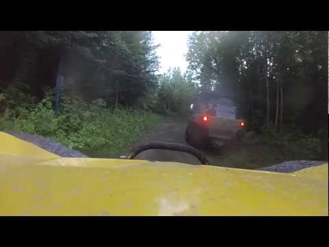 Crossing Gaspé by ATV - Our Gaspesie 2012 trip.   Ride in Mont St-Pierre