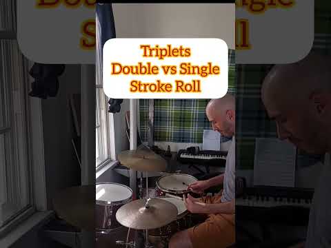 Drum Lesson! Triplets Single Stroke vs Double Stroke Roll!