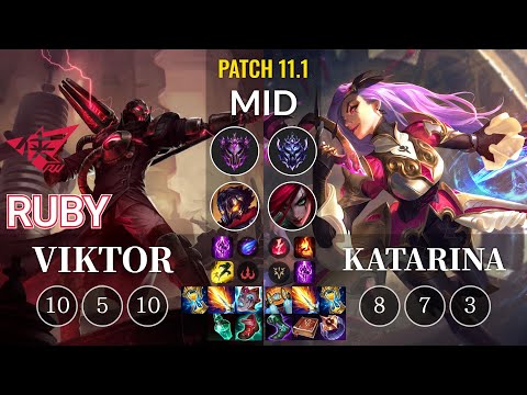 RW Ruby Viktor vs Katarina Mid - KR Patch 11.1