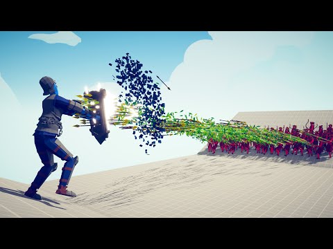 GIANT MIRROR SHIELD vs 50x EVERY ARCHER (rapid fire) - Totally Accurate Battle Simulator TABS