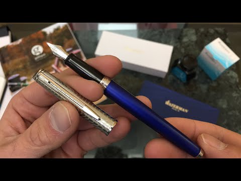 Waterman Hemisphere Fountain Pen Unboxing and Writing Sample