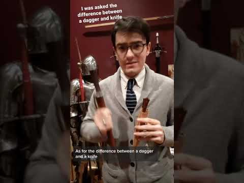 The Difference between a #knife and #dagger #shorts#history#hema#fencing#martialarts#nerd