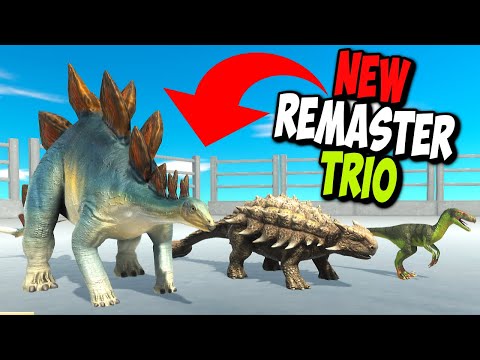Remastered! Deinonychus, Ankylosaurus & Stegosaurus vs Every Unit -  Animal Revolt Battle Simulator